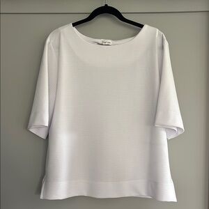 Tribal White Boxy 3/4 Sleeve Blouse